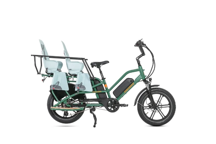 Vélo cargo pour deux enfants