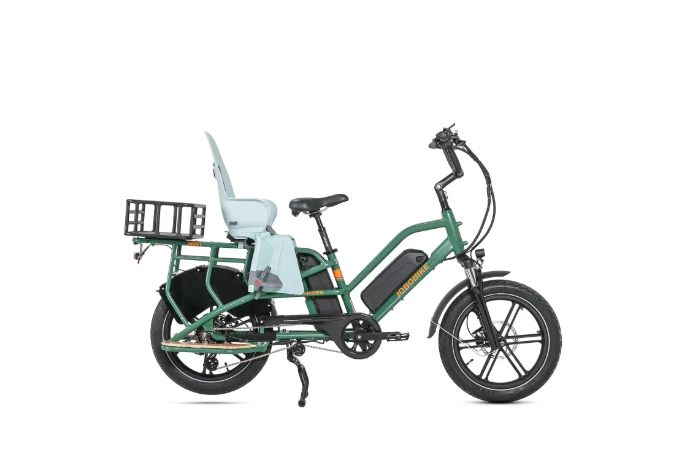 e-bike cargo avec siège enfant