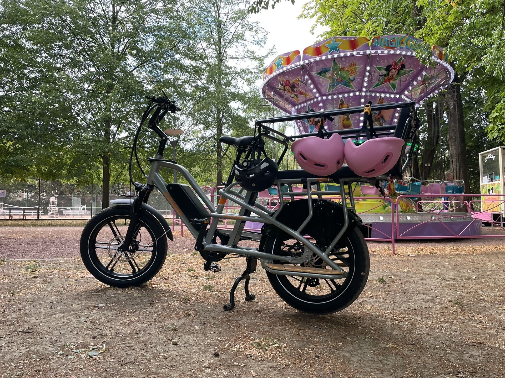 au Parc Napoléon Thionville en vélo cargo