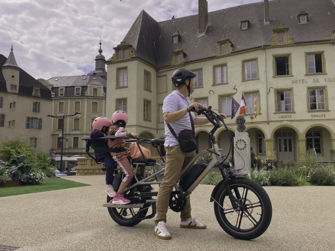 Test de vélo cargo à Thionville