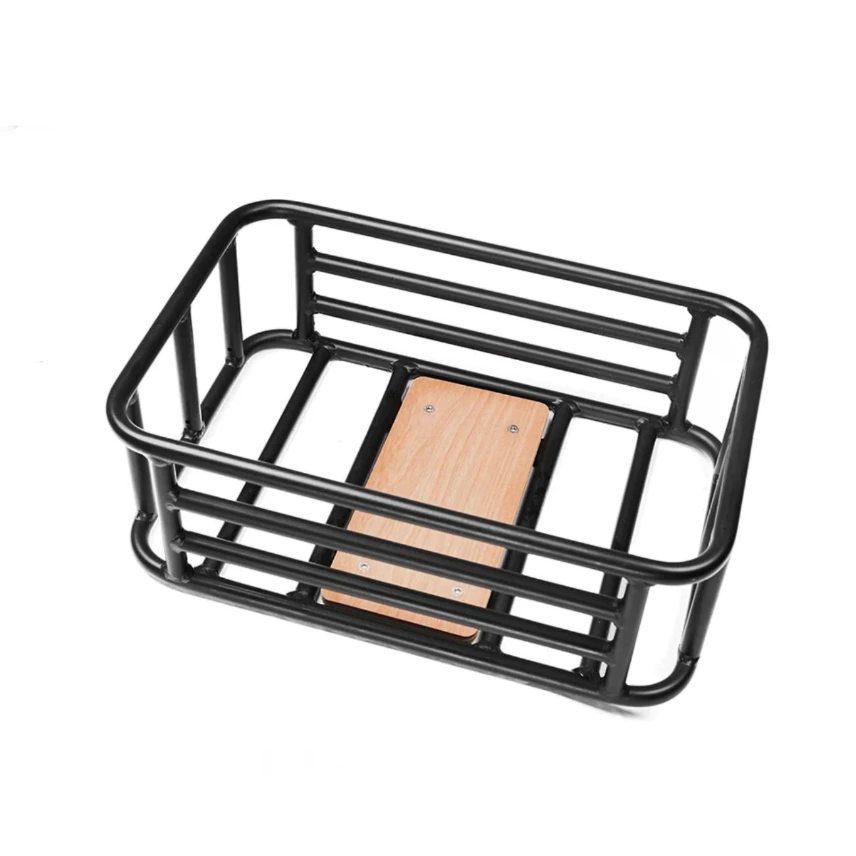 Panier de Vélo Aluminium avec Fond en Bois JOBOBIKE