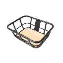 Panier avant pour Vélo Électrique JOBOBIKE - Aluminium et bois