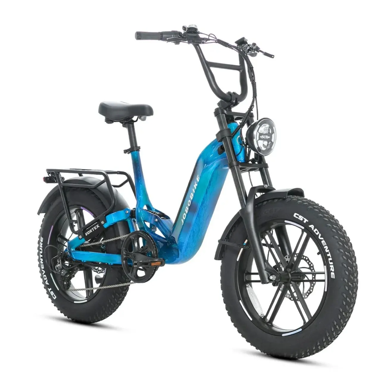 JOBOBIKE Vortex – Vélo Électrique Fatbike Tout-Terrain & Tout-Suspendu